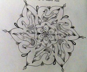 Rangoli: Birds Kolam